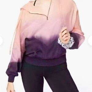 Young Fabulous and Broke Ombre Half Zip Hoodie S